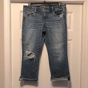 American Eagle cropped jeans - size 14 - blue